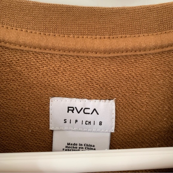 RVCA Brown Shine Crop Long Sleeve Size Small - Picture 4 of 7